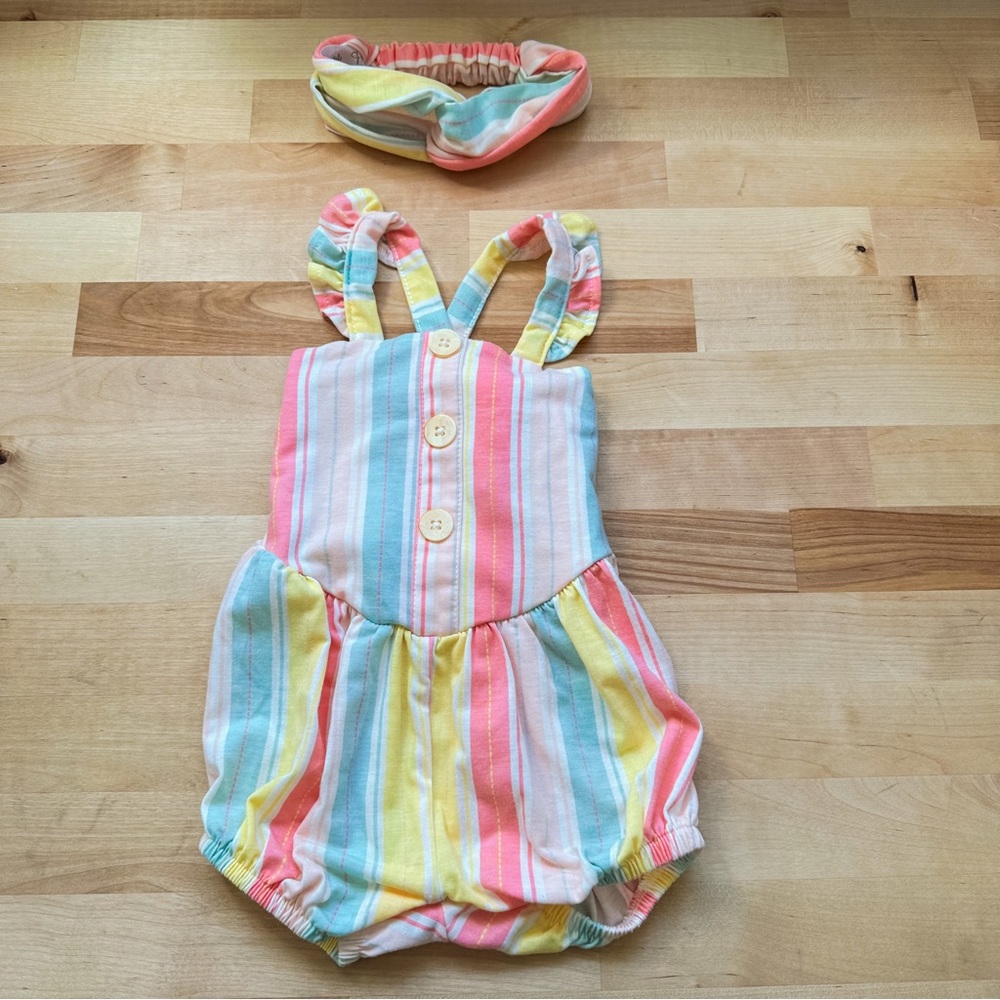 Jessica Simpson | One Piece Rainbow Outfit | 0-3m